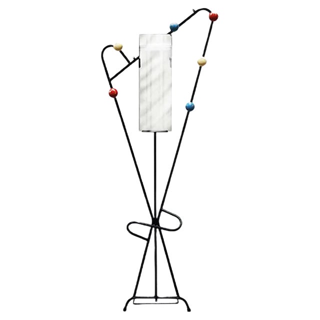 Mid-Century French Multi-Colored Coatrack, 1950s For Sale