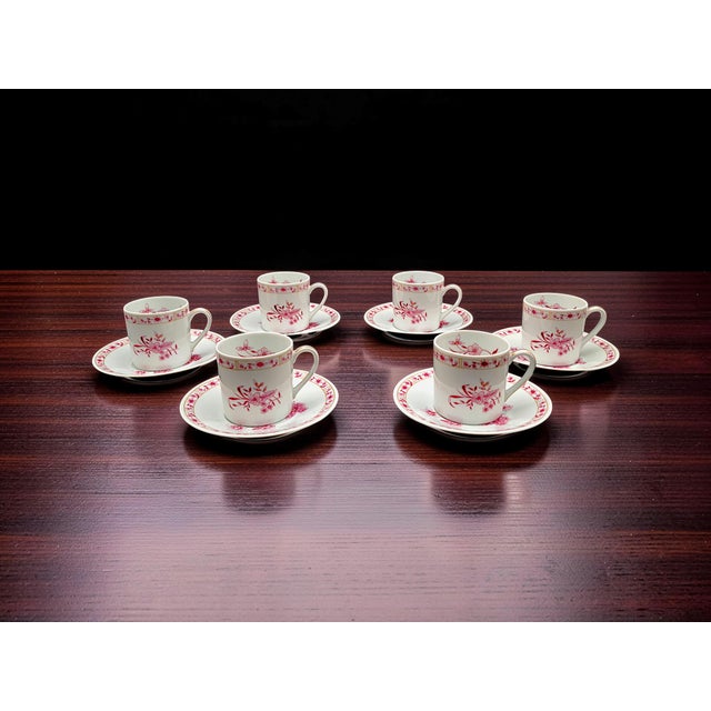 Pekin Cups from Limoges Bernardaud, 1980s, Set of 12 For Sale - Image 6 of 7