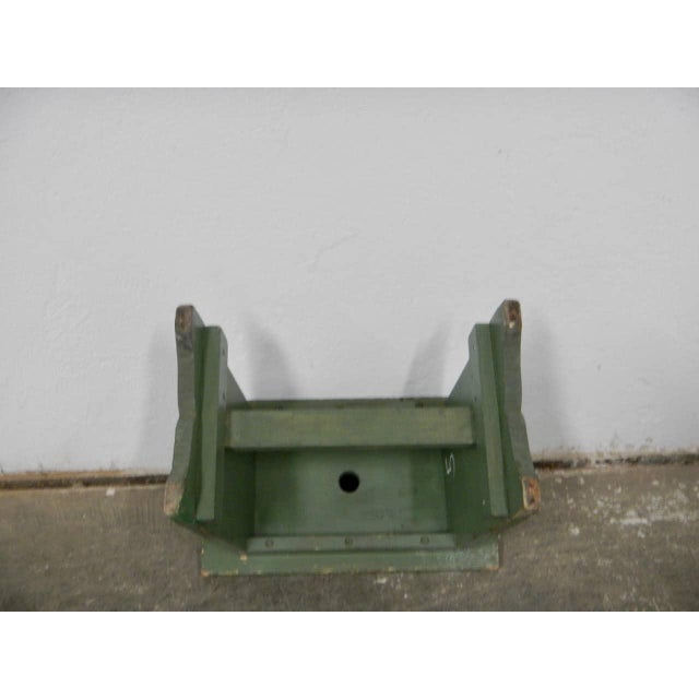 Forest Green Stool in Fir, 1960 For Sale - Image 8 of 10