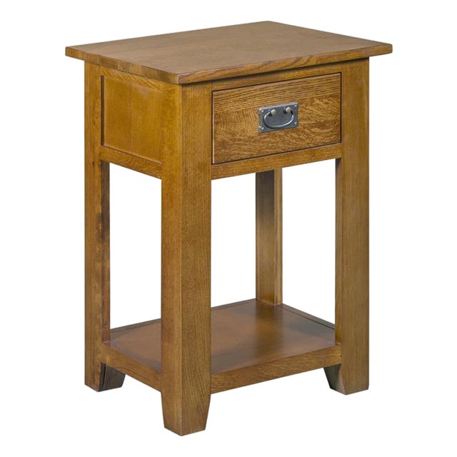 Mission 1-Drawer Nightstand – Michael's Cherry | Crafters & Weavers For Sale