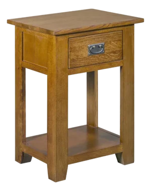 Mission 1-Drawer Nightstand – Michael's Cherry | Crafters & Weavers