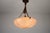 1930s Round Art Deco Glass Pedant Lamp, 1930s, Germany For Sale - Image 5 of 11