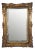 Golden Wooden Mirror, 1950s For Sale