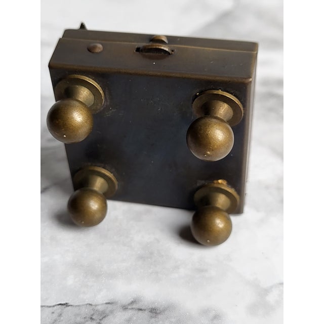 A beautiful reproduction, styled to mimic an 18th centure german maritime sundial or compass. The detailed metalwork...
