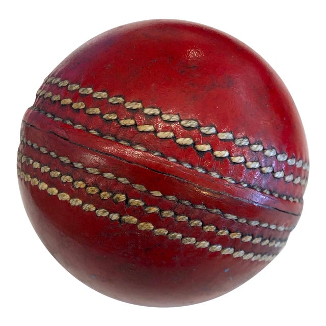 Vintage Leather Cricket Ball Chairish