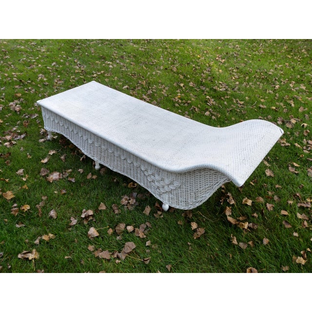 Vintage Wicker Fainting Couch Chairish