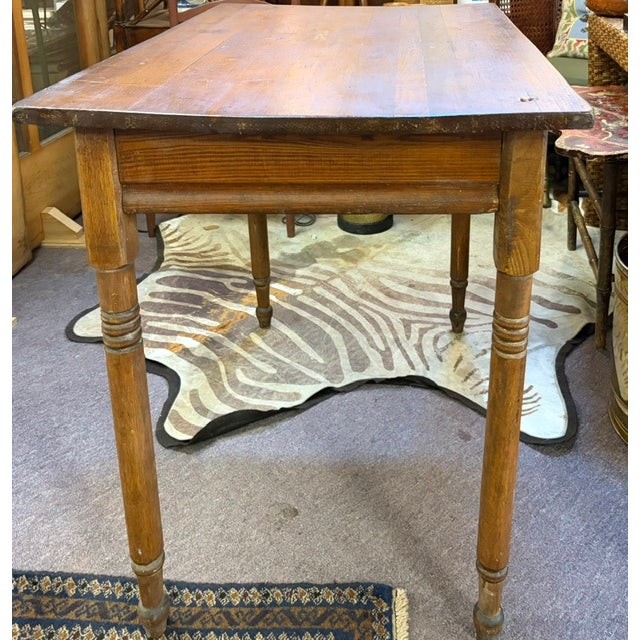 Farmhouse Antique American Farmhouse Table For Sale - Image 3 of 7