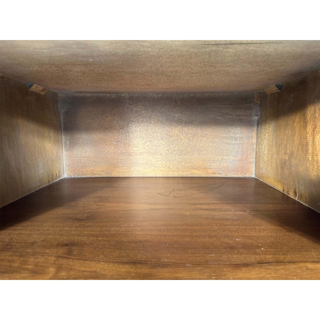 Vintage Mid Century Modern Architectural Rosewood Cabinet on Chrome Base For Sale - Image 11 of 16