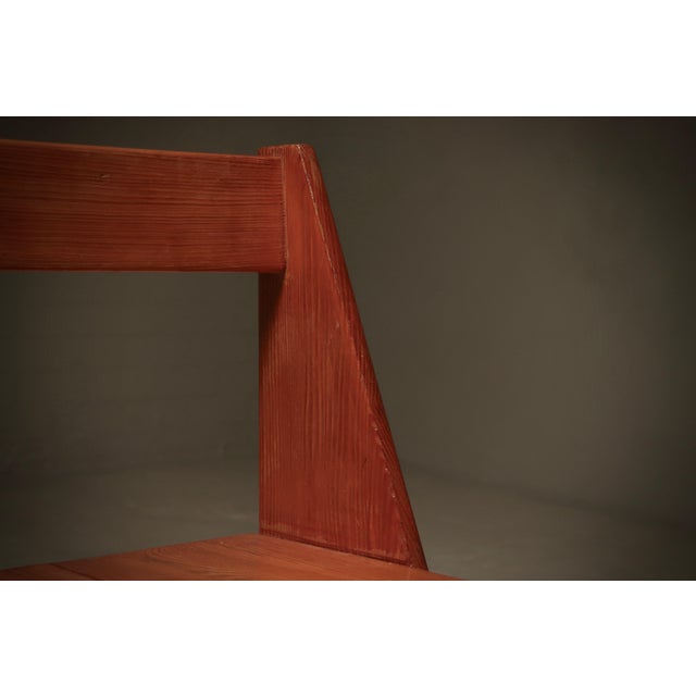 Wood Pine Accent Chair by Gilbert Marklund for Furusnickarn AB, 1970s For Sale - Image 7 of 10