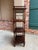 Antique English Display Cabinet Narrow Bookcase Étagère Glass Walnut C1920 For Sale - Image 9 of 18