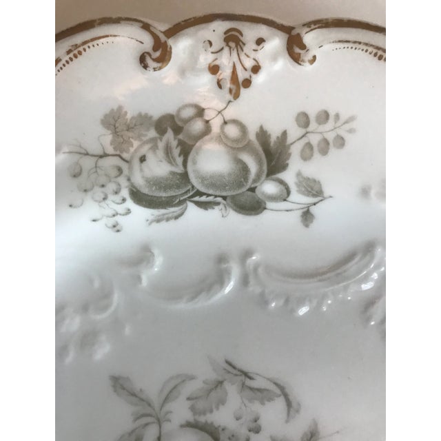 1920s Gilt Painted Porcelain Plates - Set of 6 For Sale - Image 4 of 11