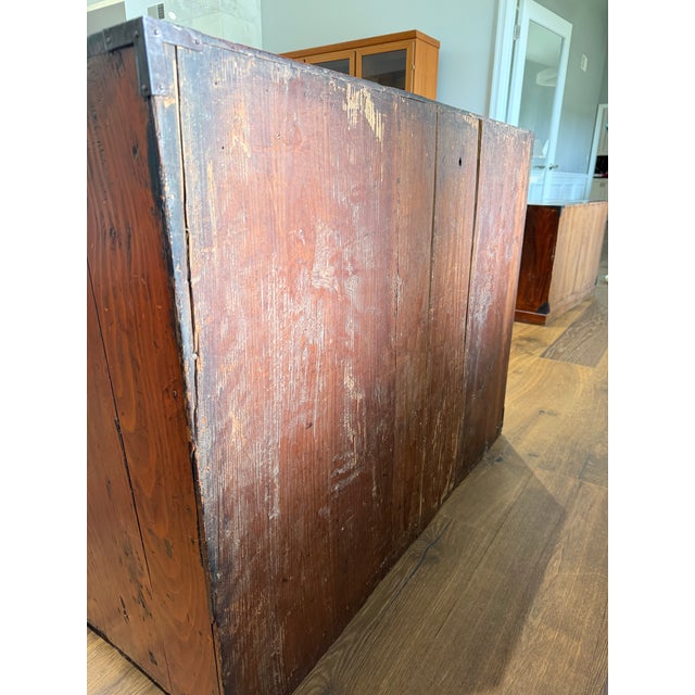 Antique Japanese Meiji Period Keyaki Tansu Chest With Dragon & Shishi Ironwork For Sale - Image 10 of 13