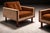 Mid-Century Modern Pair of Brazilian Modern Armchairs by Móveis Cimo, Rosewood, Cognac Mohair & Camel Wool, 1960s For Sale - Image 3 of 13