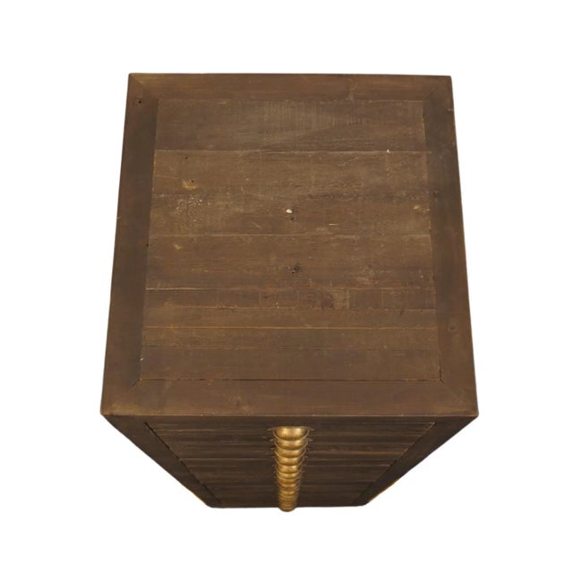 Wood Restoration Hardware Printmaker's Collection Contemporary Farmhouse Style 21" File Cabinet - Espresso Pine For Sale - Image 7 of 12