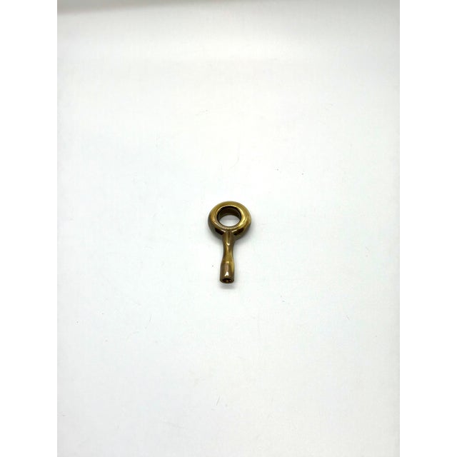 Baker Knob Pull Satin Brass. Ring Shaped Pull. Modern Design.