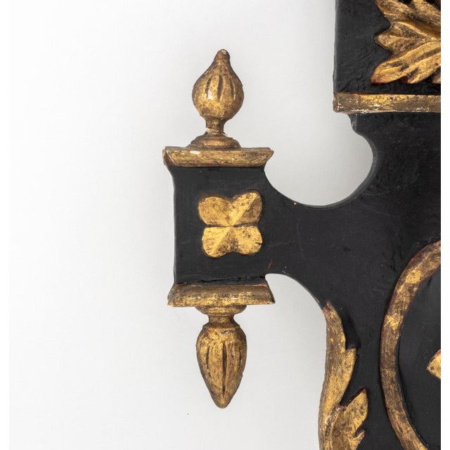 Neoclassical Style Ebonized & Gilt Sconces, Pair For Sale In New York - Image 6 of 11