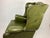 Forest Green Vintage Leather Wingback Chair, 1960s For Sale - Image 8 of 16