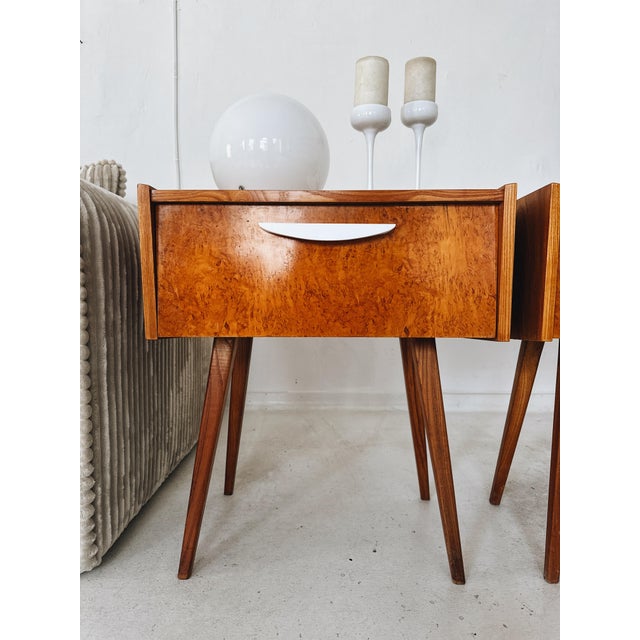Mid-Century Czech Nightstands, 1960s, Set of 2 For Sale - Image 9 of 18