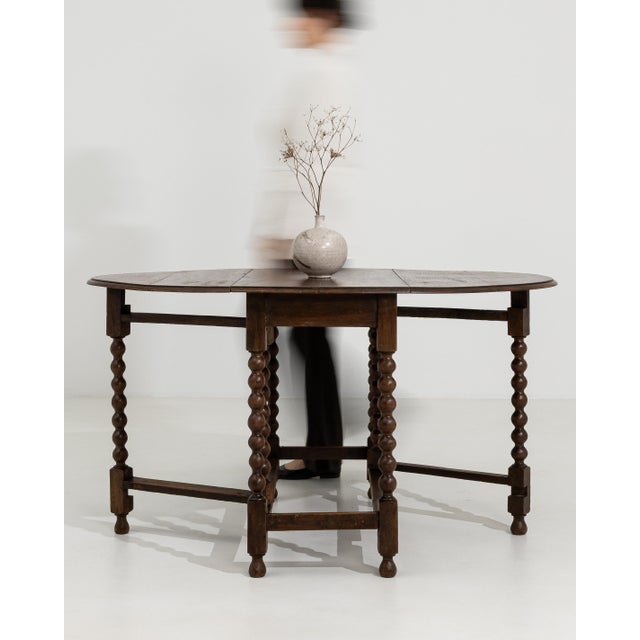 Drop-Leaf Table in Original Patina, Antique, United Kingdom, 19th Century For Sale In Greensboro - Image 6 of 15