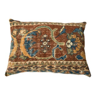 Antique Ziegler Mahal Rug Fragment Pillow For Sale