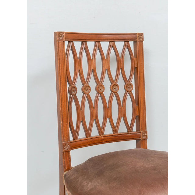 Set of Eight Continental Dining Chairs in the Neoclassic Manner For Sale In New York - Image 6 of 11