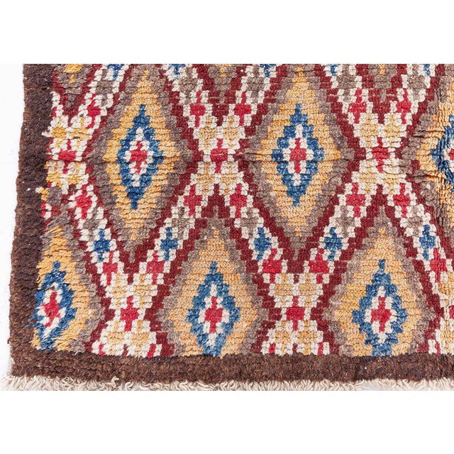 Mid 20th Century Doris Leslie Blau Vintage Moroccan Rug For Sale - Image 5 of 9