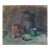 Still-Life Antique Oil Painting Original Soviet Art Ukrainian Artist Sokolovsky 40-47 1970s For Sale