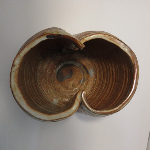 Ceramic Vintage David Keyes Early Studio Pottery Vase Pacific Northwest Stoneware MCM 1960s For Sale - Image 7 of 11