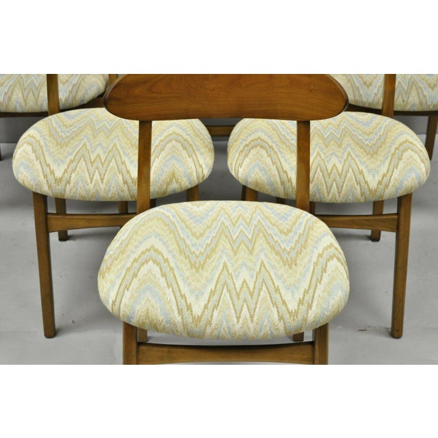 Vintage Mid Century Modern Sculpted Walnut Barrel Back ...