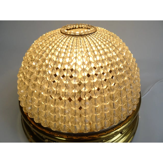 Baroque French Plafoniére Ceiling Light in Brass, 1890s For Sale - Image 3 of 10