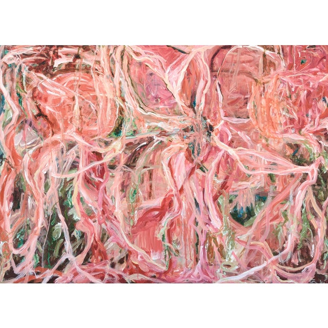 Kristi Haines Herman “The Trees of Comfort 1” Contemporary Gestural Abstract Expressionist Painting, 2024 For Sale
