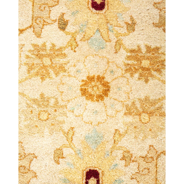 Traditional Mogul, One-of-a-Kind Hand-Knotted Area Rug - Ivory, 8' 2" x 10' 7" For Sale - Image 3 of 8