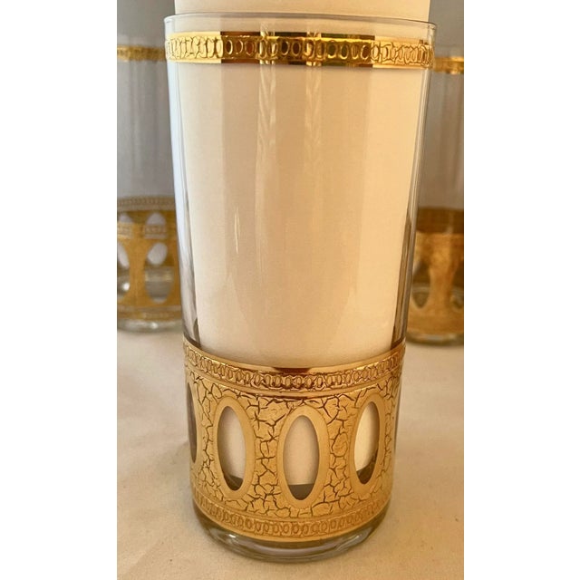 Culver Ltd. 1960s Mid-Century Modern Culver "Antiqua" Highball Glasses - Set of 5 For Sale - Image 4 of 11