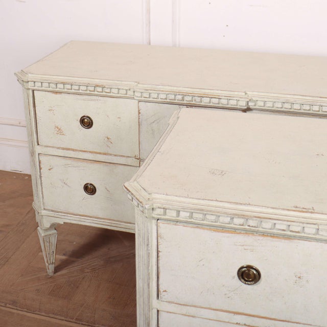 Swedish Breakfront Commodes, Set of 2 For Sale - Image 6 of 12
