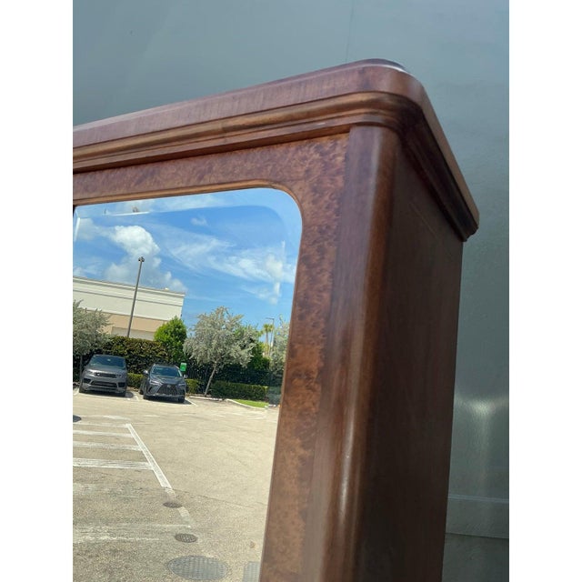 Vintage French Empire Mahogany Mirrored Armoire For Sale In West Palm - Image 6 of 10