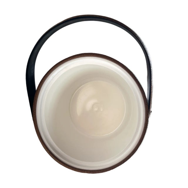 1970s Vintage Georges Briard Faux Snakeskin Ice Bucket in the Style of Hermes For Sale - Image 5 of 10