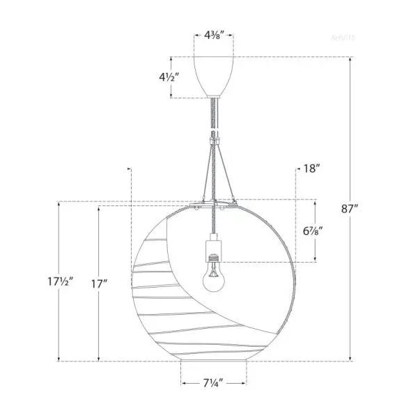 Modern Alexa Hampton for Visual Comfort Signature Hailey Medium Round Pendant in Gun Metal with Frosted Glass For Sale - Image 3 of 3