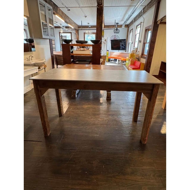 Rustic Reclaimed Wood Potting Gardening Table Work Bench For Sale - Image 3 of 7