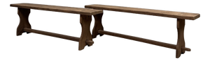 Oak Farm Benches, 1960s, Set of 2