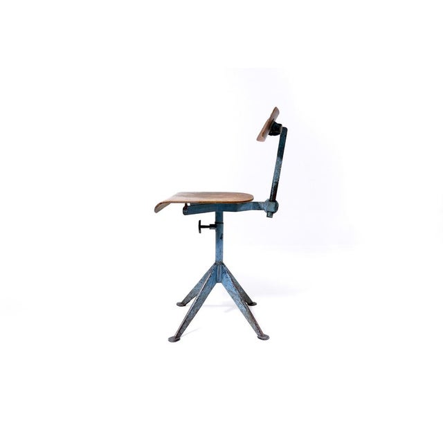 Industrial Vintage Swedish Studio Chair by Odelberg & Olson, 1940s For Sale - Image 3 of 18