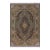 Intricate Persian Design Turkish Silk Blue Medallion Area Rug - 6'6'' X 9'9'' For Sale