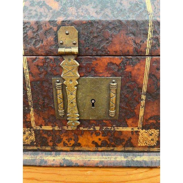 French Leather Stationery Box For Sale - Image 10 of 11