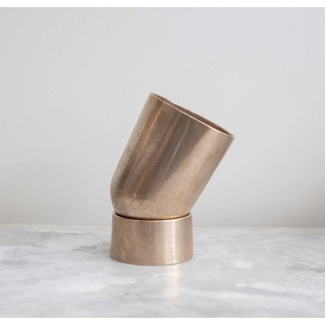 Studio Henry Wilson Polished Cast Bronze Spot Light Table Lamp For Sale - Image 4 of 17