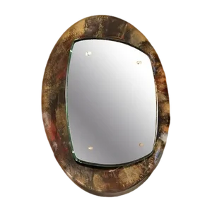 Illuminated Wall Mirror by Santambrogio and De Berti, Italy Ca. 1950