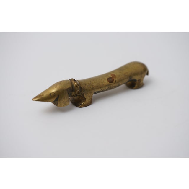 Vintage Brass Dachshund Bottle Opener by Walter Bosse for Herta Baller, 1950s For Sale - Image 9 of 11