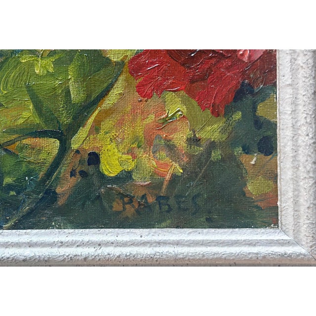 Max Rabes, View from the Obersalzberg Toward the Hochkalter and Reiter Alpe, Berchtesgaden Alps, 1930s, Oil Painting on Canvas For Sale - Image 3 of 11