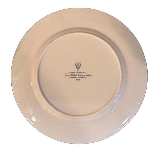 Lenox Columbia University Bone China Dinner Plates – Circa 1932- Set of 5 For Sale - Image 12 of 12