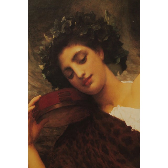 Bacchante' Frederick Leigton Custom Framed Art Print For Sale - Image 4 of 12