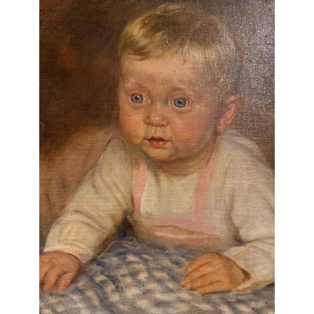 Modern Heinrich Pforr, Grandson, 1940, Oil Painting on Canvas For Sale - Image 3 of 12