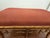Gilt Finished Faux Bamboo Chinese Chippendale Upholstered Styled Bench For Sale - Image 4 of 6